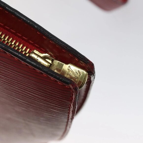 LOUIS VUITTON Epi Saint Jacques Poignees Long Hand Bag Red Auth - Picture 11 of 16